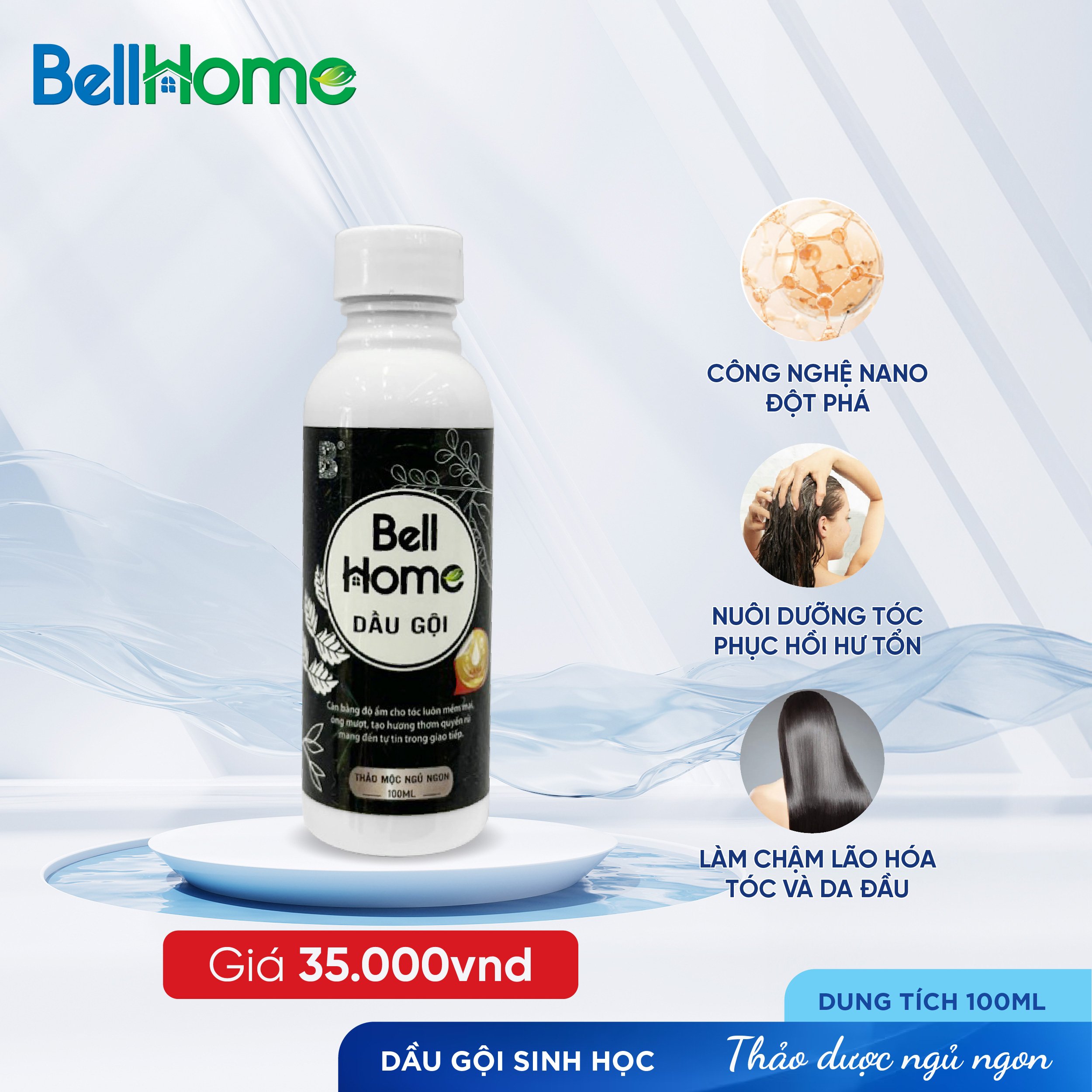 Dầu Gội Công Nghệ Sinh Học Bell Home 100ML