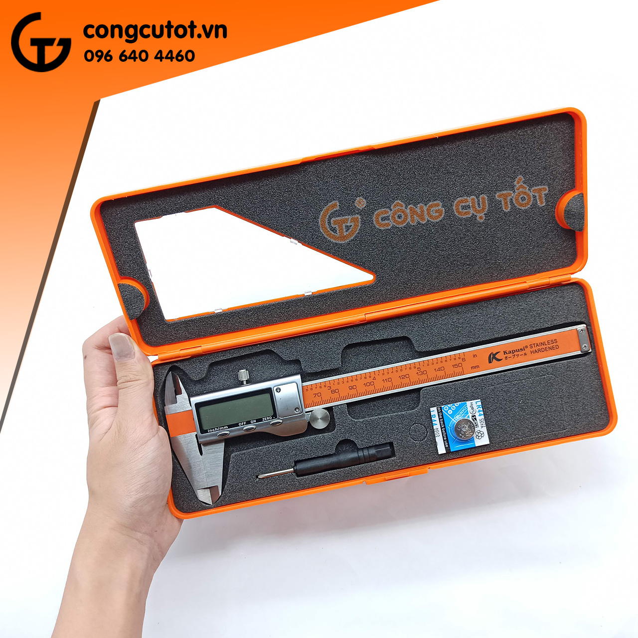Thước kẹp, thước cặp điện tử Kapusi 150mm