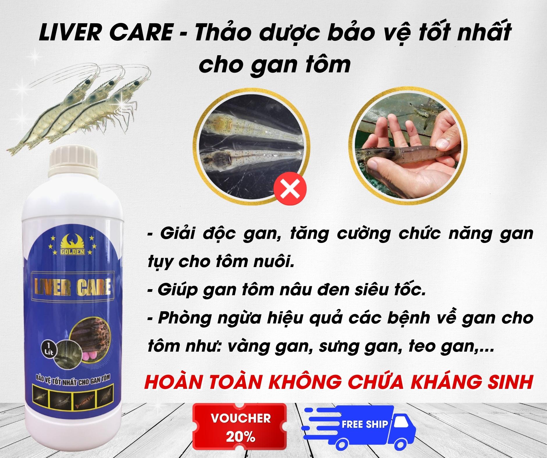 Liver care - thảo dược bảo vệ cho gan tôm chai 1 lít