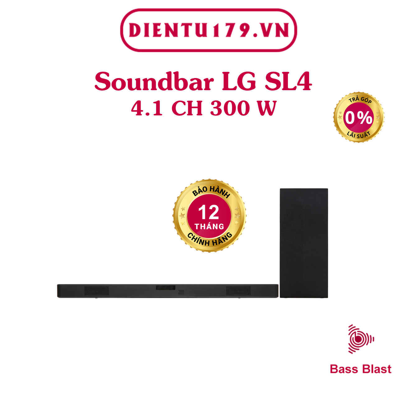 Hàng chính hãng - Loa thanh soundbar LG 2.1 SL4 300W Giá rẻ