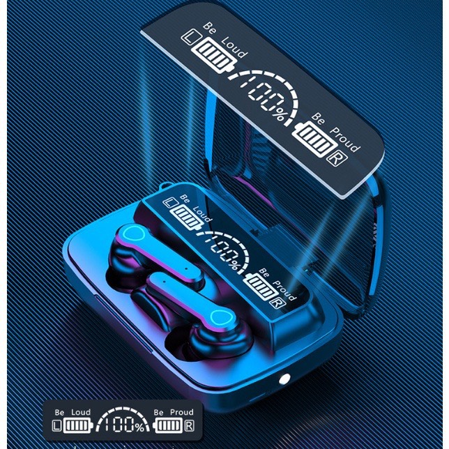 Tai Nghe Không Dây TWS Màn Hình LED HD M19 Âm Thanh Nổi 9D,Âm thanh trung thực Bass Căng Bảo Hành 12 Tháng
