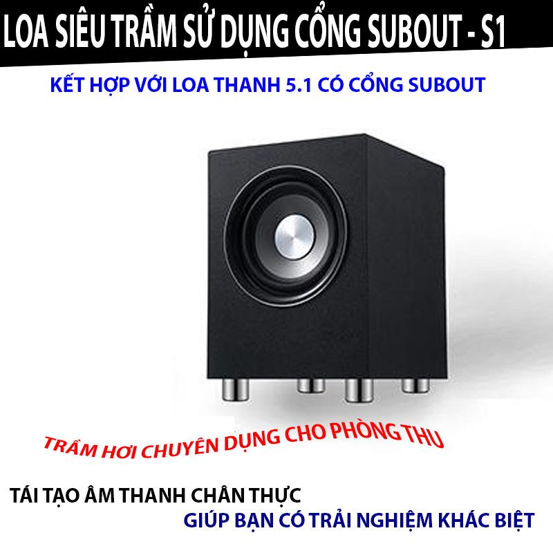Loa sub siêu trầm sử dụng cổng subout - sub siêu trầm s1