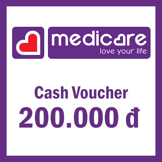[Giftee-Medicare] e-Voucher mệnh giá 200.000 VND tại Medicare - Áp Dụng Tại Tất Cả Cửa Hàng Thuộc Hệ Thống