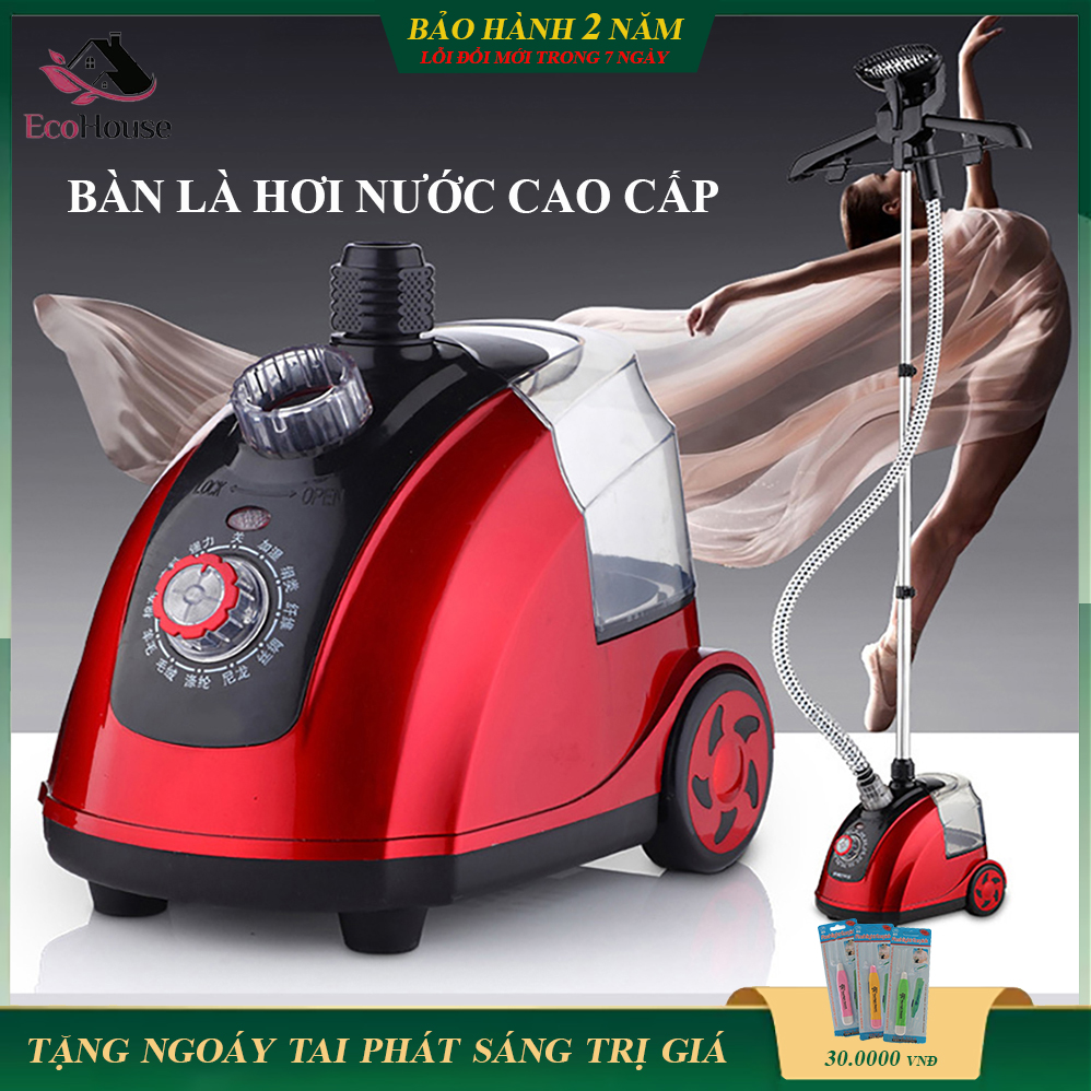 Bàn là hơi nước kiểu đứng công suất 1800W, dung tích 1.6L, trang bị cảm biến nhiệt thông minh và chíp an toàn khi sử dụng, bảo hành 2 năm lỗi đổi mới trong 7 ngày đầu nhận hàng