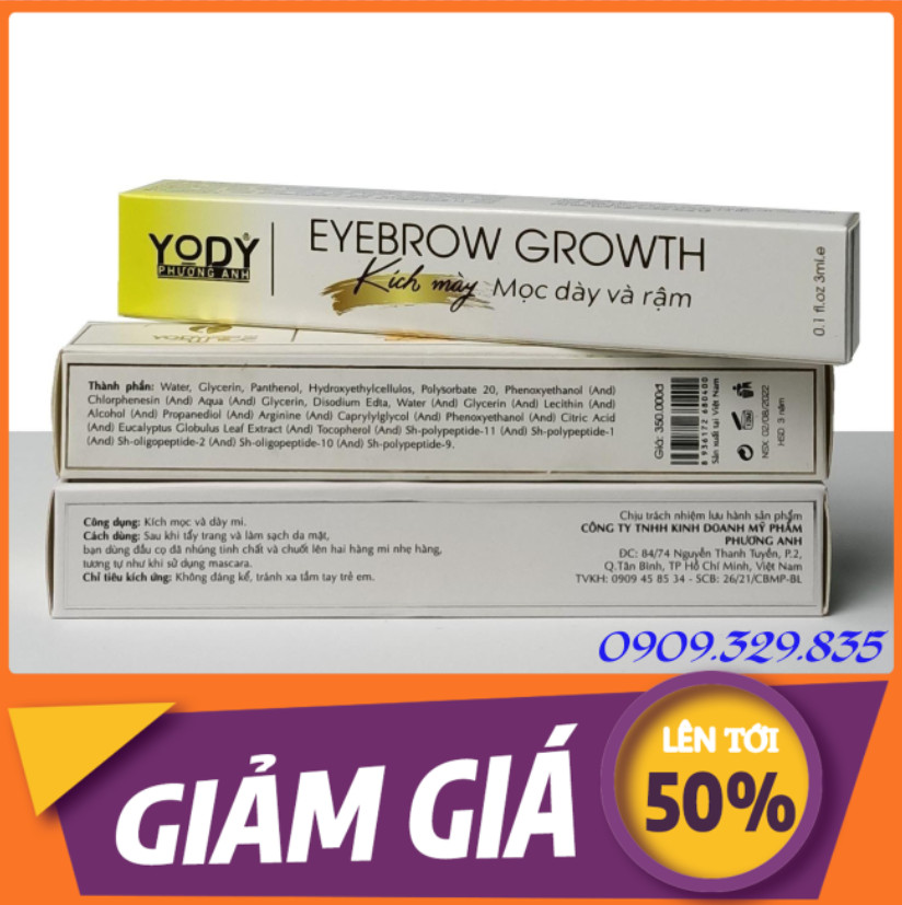 Serum Dưỡng mày EyeBrow Growth Yody White Phương Anh
