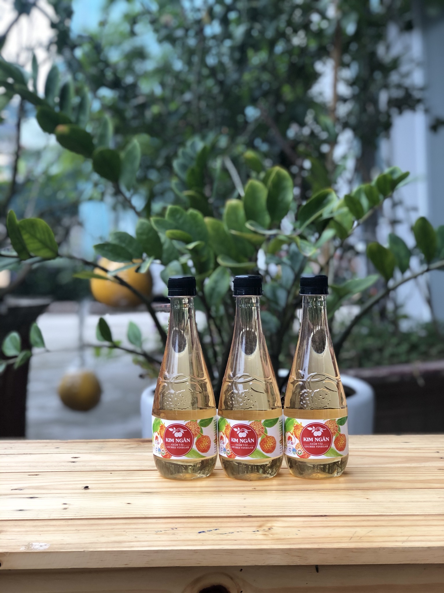 Giấm vải kim ngân 450ml