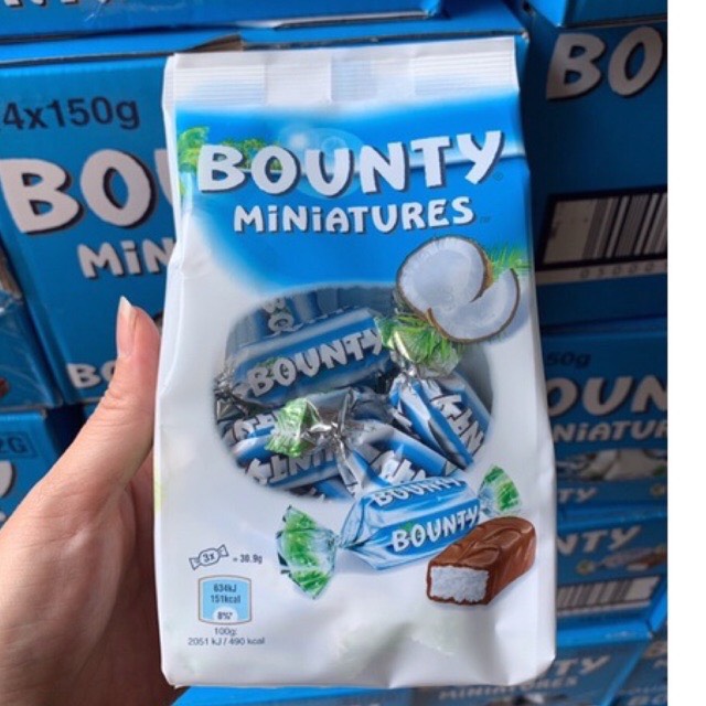 Kẹo Socola Dừa Bounty Miniatures Đức - 220g