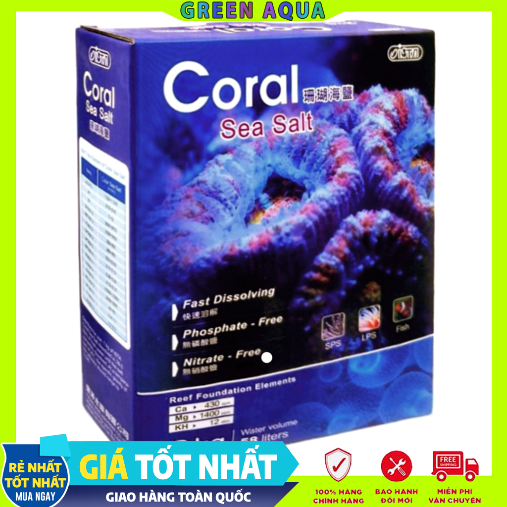 ISTA - Coral Sea Salts | Muối pha nước biển cho hồ san hô cá biển