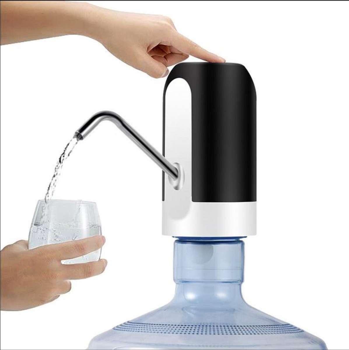 Vòi bơm nước inox tự động thế hệ mới 2019 dùng cho bình nước – Máy hút nước thông minh tiện lợi không gây tiếng ồn, sạc pin nhanh chóng kèm dây cắm USB