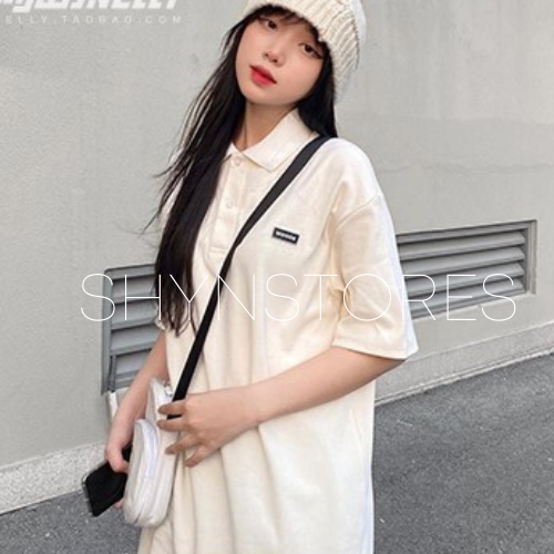 Áo polo Unisex nam nữ - áo polo tay lỡ Shynstores form rộng vải đẹp freeship