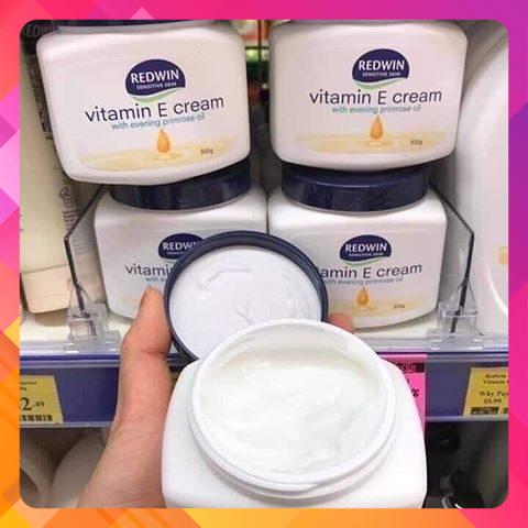 (Hàng Auth Có Bill) Kem dưỡng da mềm mịn Redwin Vitamin E với tinh dầu hoa anh thảo cấp ẩm trắng mịn thẩm thấu nhanh không nhờn rít