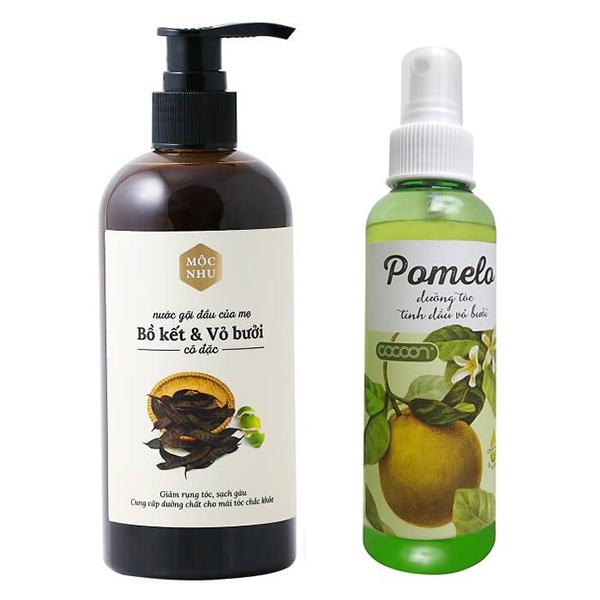 Combo Dầu gội 300ml và Xịt dưỡng tóc tinh dầu bưởi 130ml