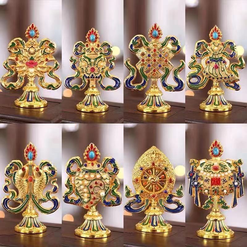 Bộ 8 cát tường ngũ sắc cao 10 cm