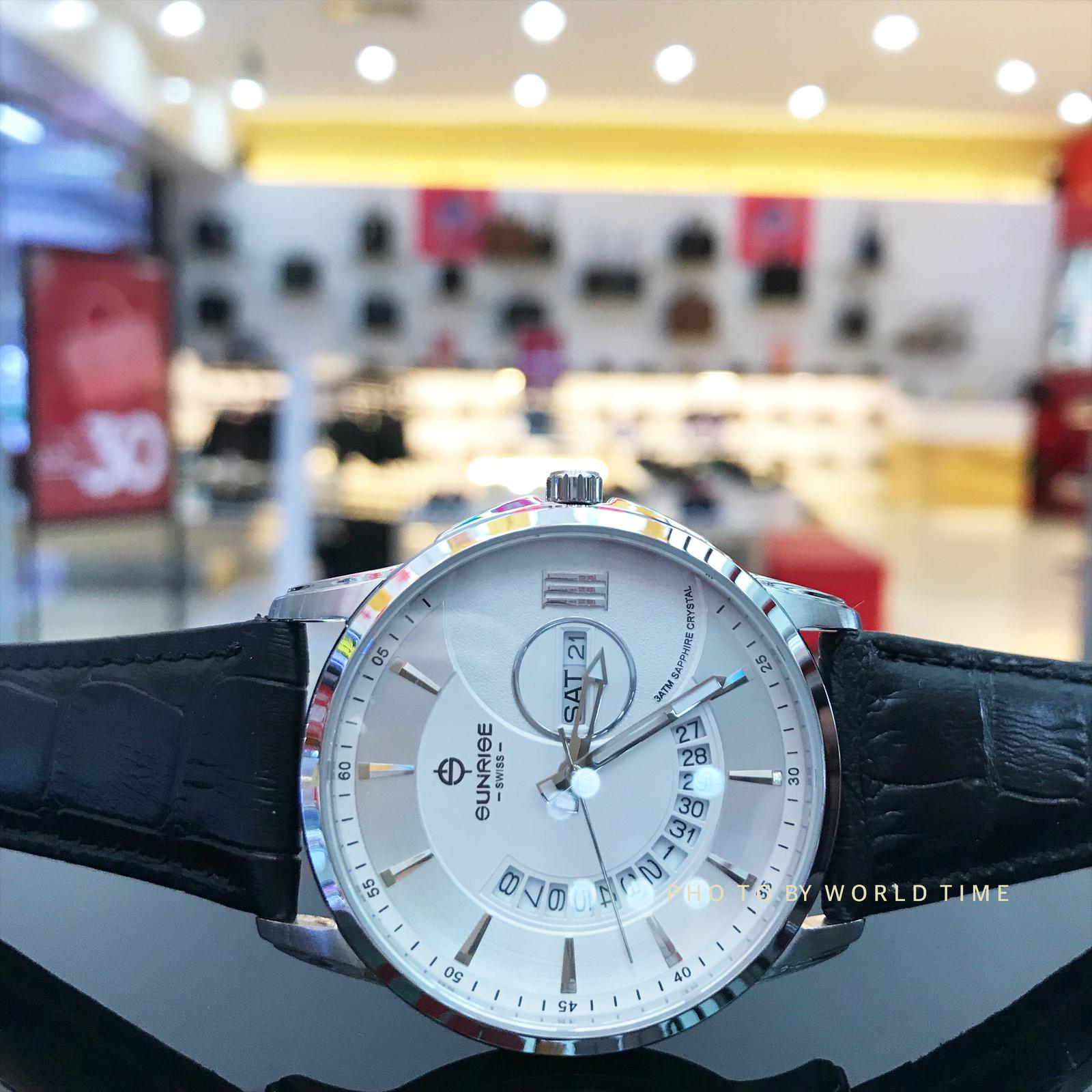 Đồng Hồ Nam Sunrise 1130SA [ Full Box ] Kính Sapphire Chống Xước , Chống Nước