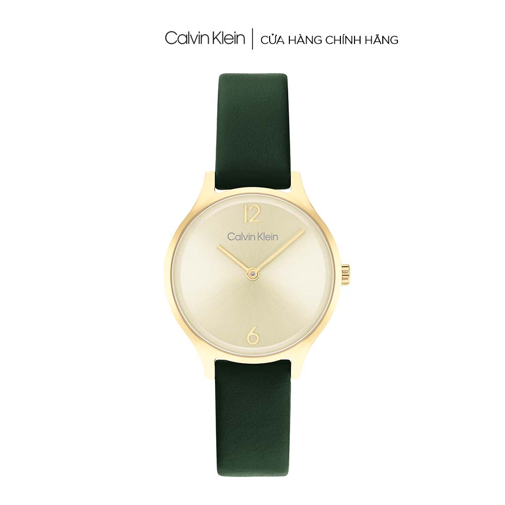 15.9 x DISCOUNT 25% x Đồng hồ Calvin Klein Nữ dây Da SS22