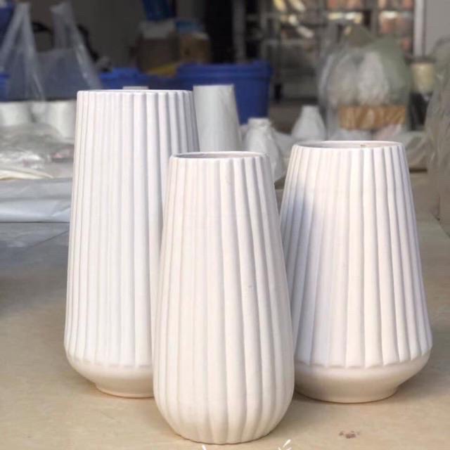 Bộ 3 Lọ Hoa - Bình Hoa Trang Trí Decor - Gốm Sứ Bát Tràng