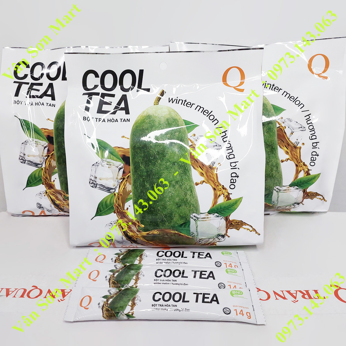 03 bịch Trà Bí Đao Cool Tea Trần Quang 336g (24 gói dài x 14g)