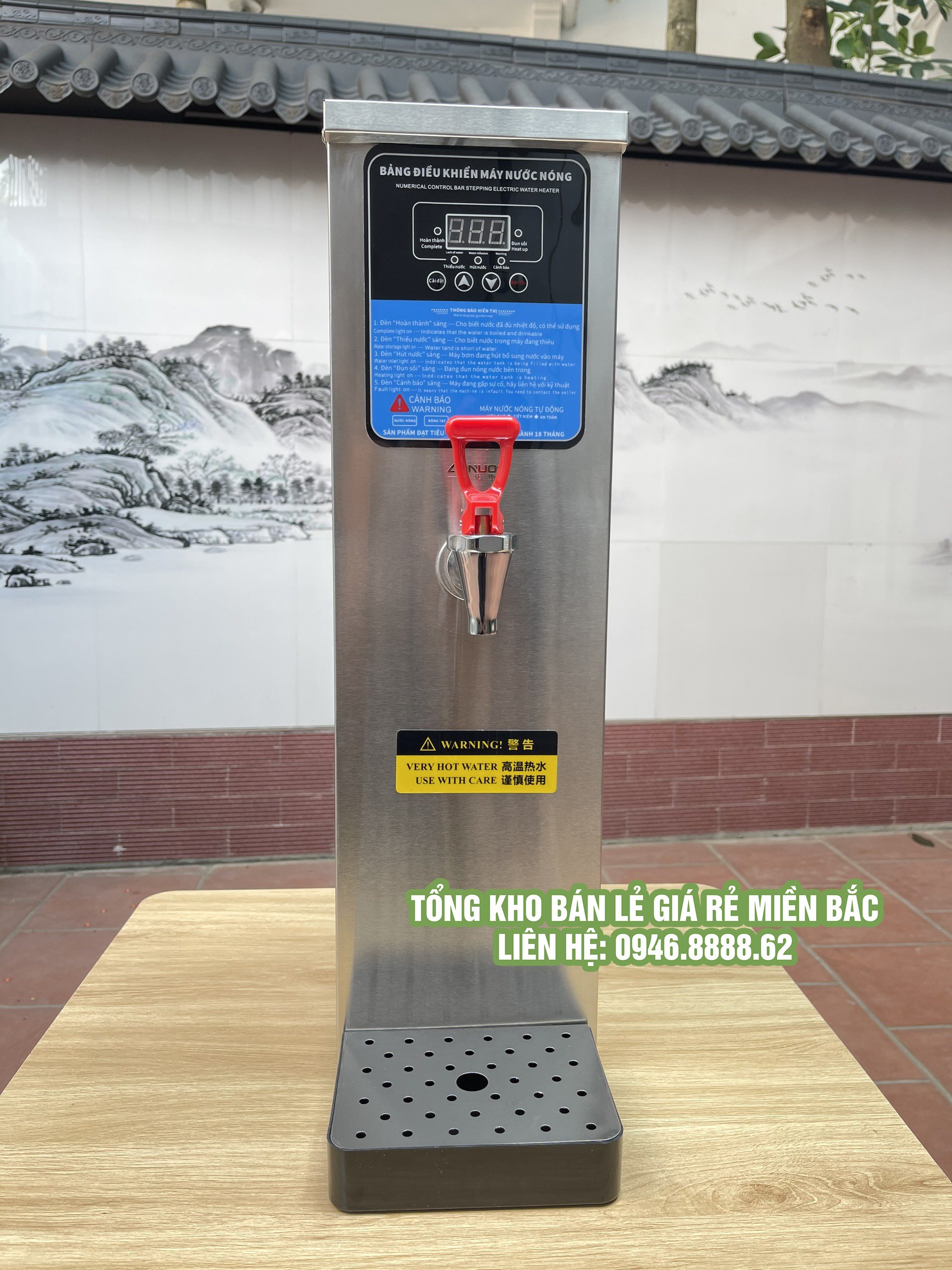 Máy đun nước công nghiệp siêu tốc dung tích lớn cho các quán trà chanh, cafe