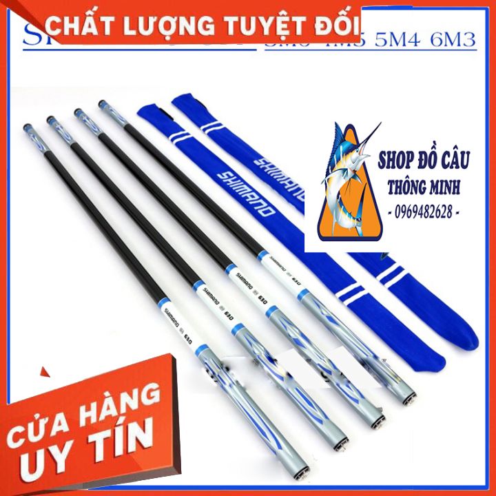 Cần câu tay 8h shimano đủ size 3m6, 4m5, 5m4, 6m3, can cau don gia re, can cau ca