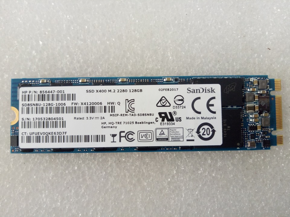 Ổ cứng laptop ssd m.2 2280 128gb sandisk | ssd sandisk x400 128gb m2 2280