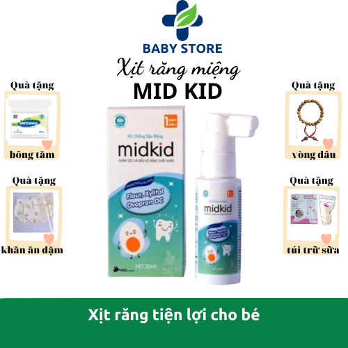 Xịt chống sâu răng cho bé, Xịt chống sâu răng Midkid