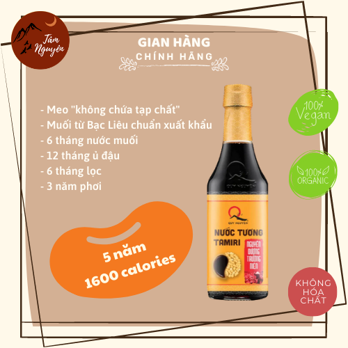 Nước tương Tamari nguyên dương trường niên Quy Nguyên 250ml