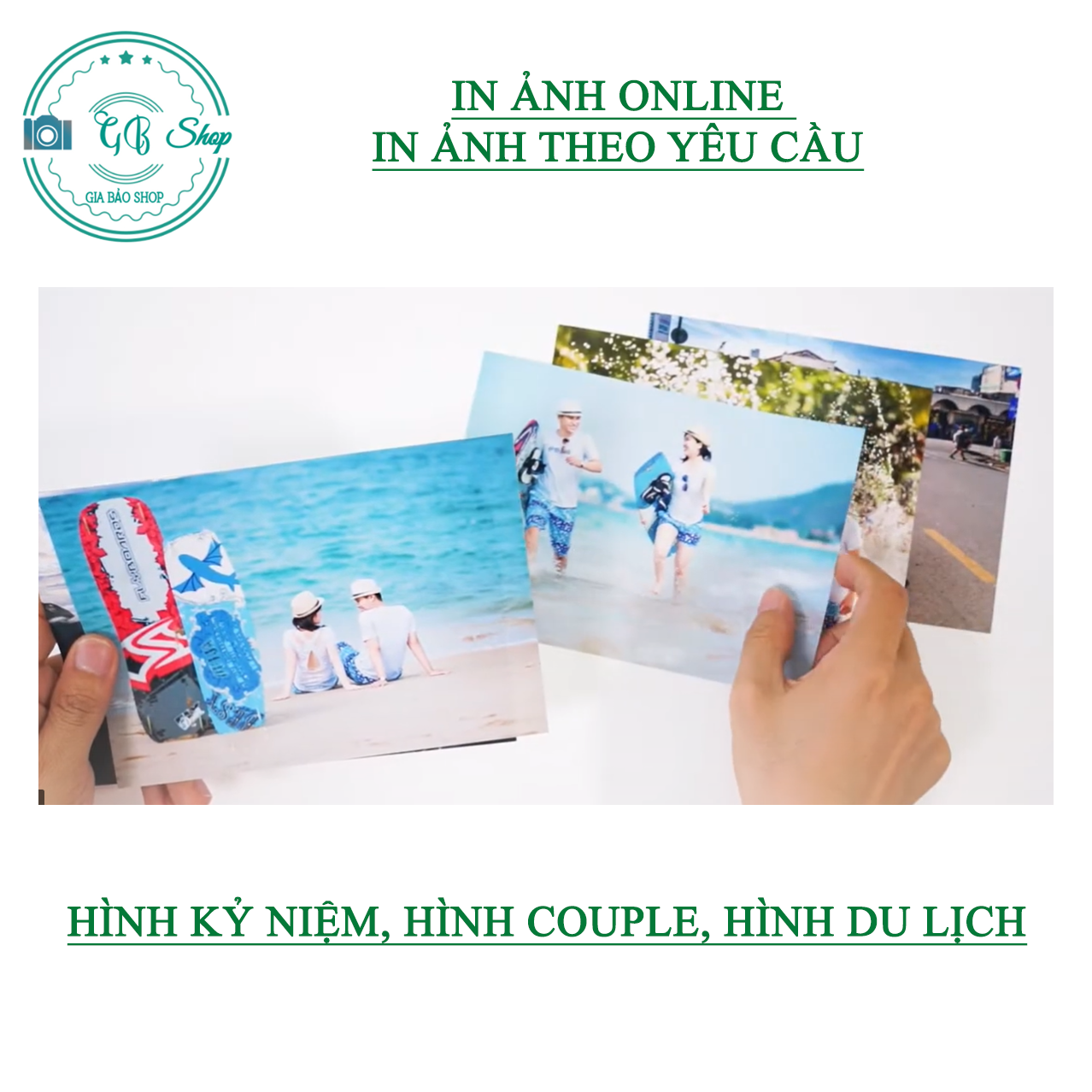 In 10 ảnh 10x15, 9x12 cm ép lụa