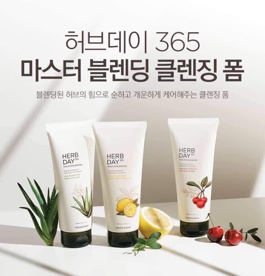Sữa rửa mặt herb day 365 cleansing foam thefaceshop