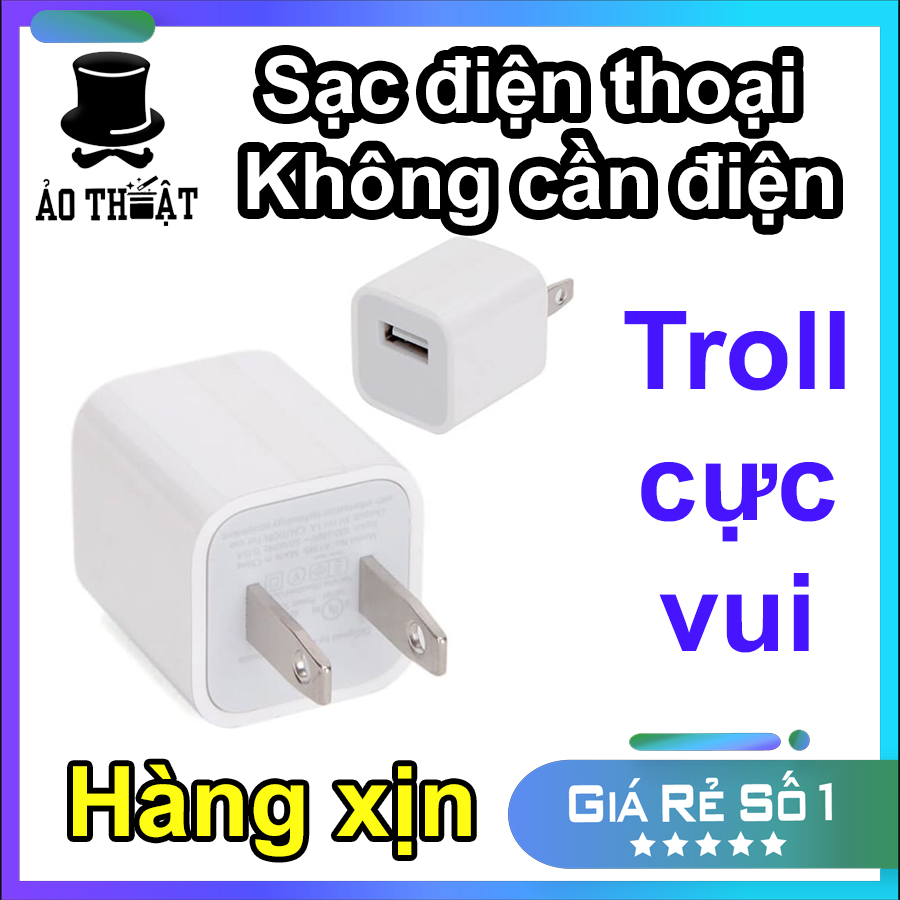 Dây sạc điện thoại không cần điện- Magic Charge - Troll bạn cực vui
