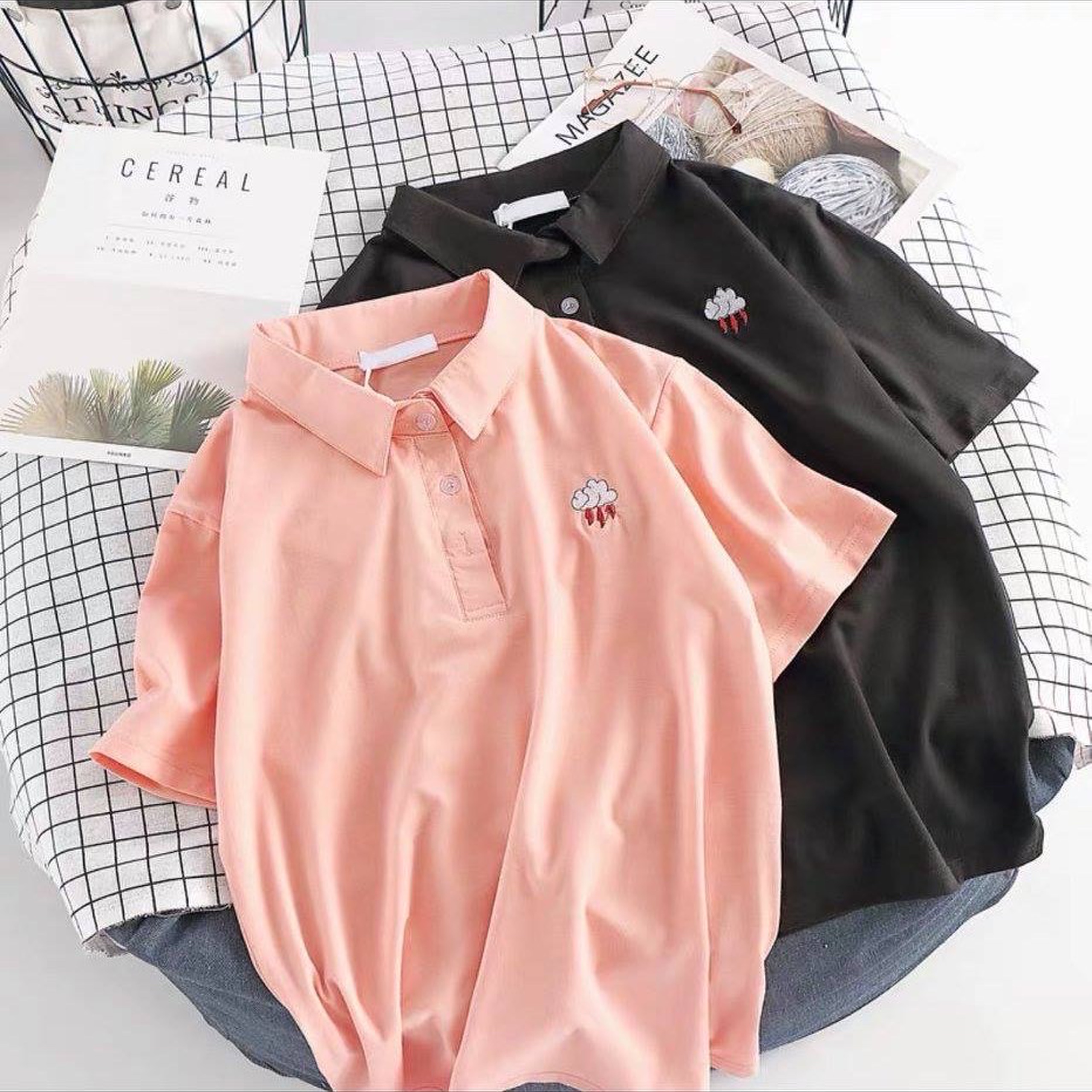[Big sale] Áo polo icon đám mây, 2 màu siêu đẹp