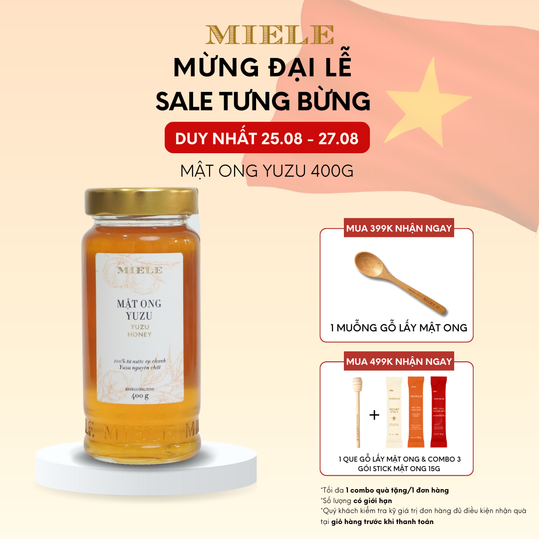 Mật ong chanh yuzu miele 400g