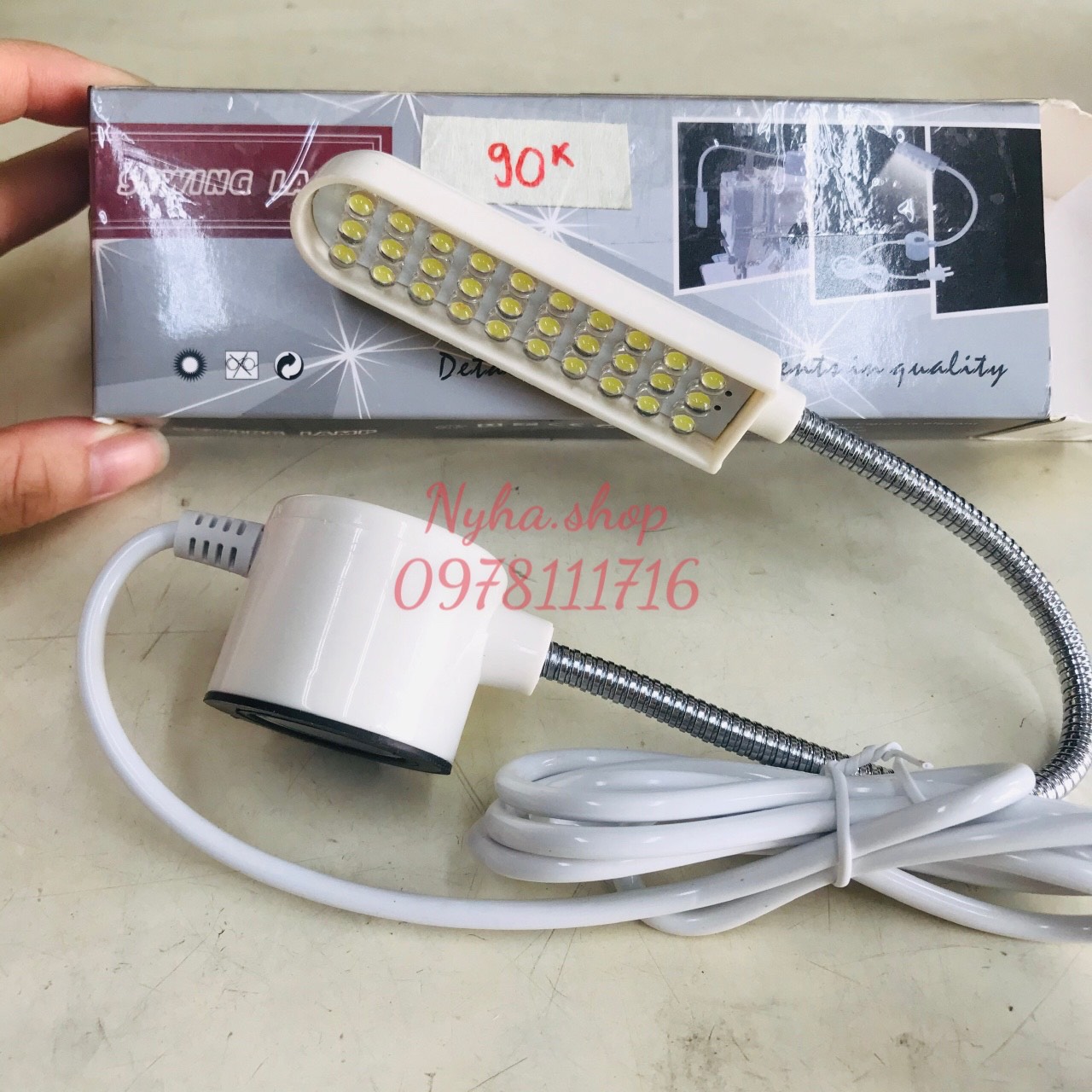 Đèn led 30 bóng gắn máy may tiết kiệm điện