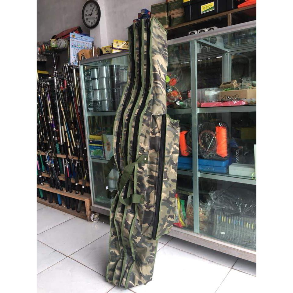 Túi đựng cần câu 3 ngăn rằn ri  (cam kết bảo hành đổi trả trong 2 tuần đầu)