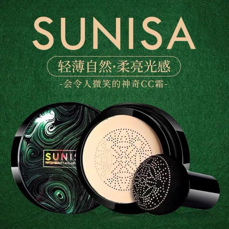 [ CHÍNH HÃNG ]Phấn nước Sunisa kiềm dầu không bết bí chống nước che khuyết điểm hoàn hảo - KÈM CHỔI TẢN NỀN
