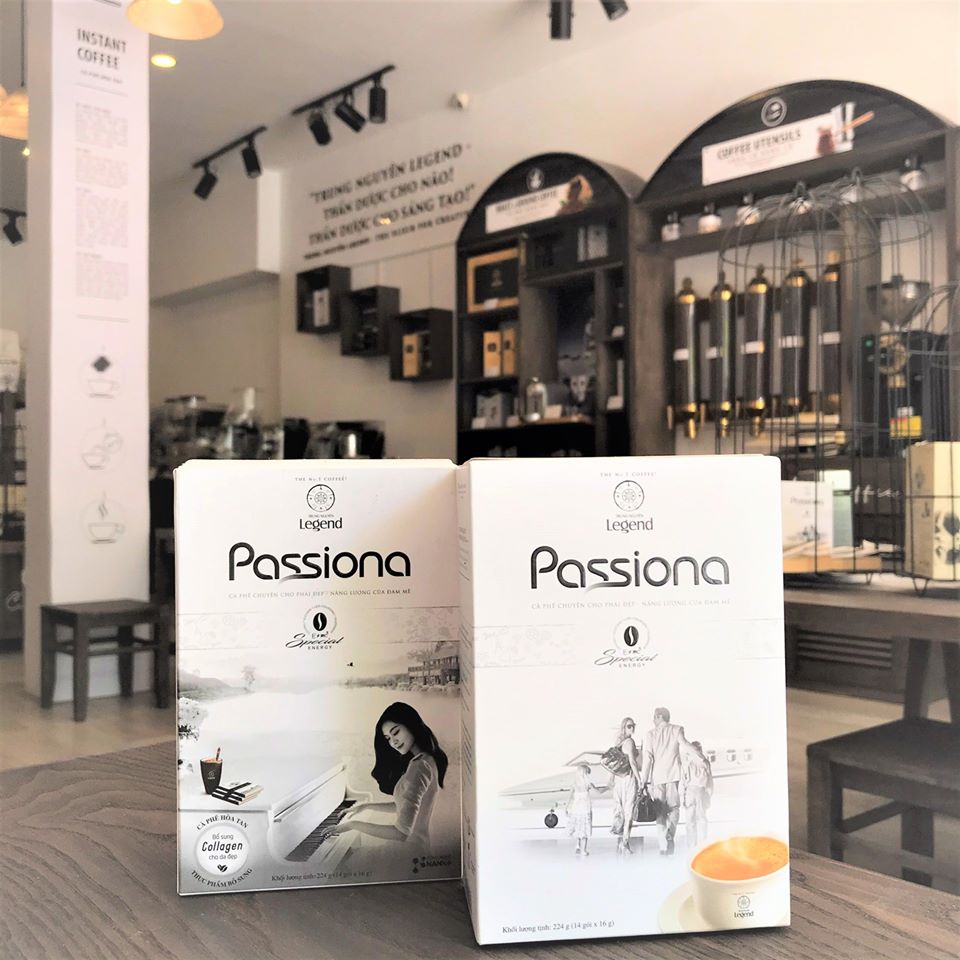 Cà Phê Sữa Passiona  4in1 hộp 14 gói Trung Nguyên - Cà Phê Dành Cho Phái Đẹp