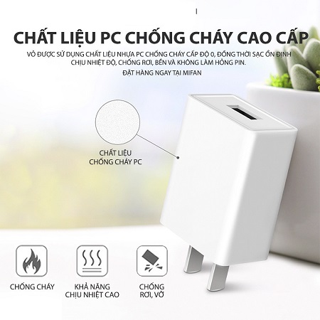 Củ sạc nhanh usb 5v-2a