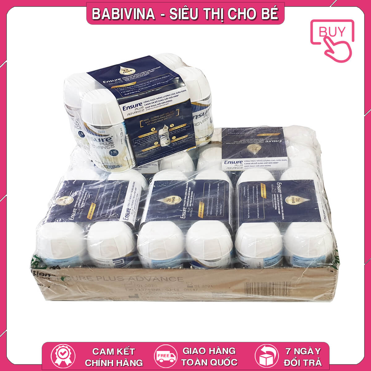 [CHÍNH HÃNG] Sữa Nước Ensure Plus Advance 220 ml 1.5 Kcal | Dinh Dưỡng Cho Người Kém Hấp Thu, Bệnh Nhân Nặng, Người Phẫu Thuật, Tiêu Hóa... | Date Mới Nhất, Giá Tốt Nhất | Babivina