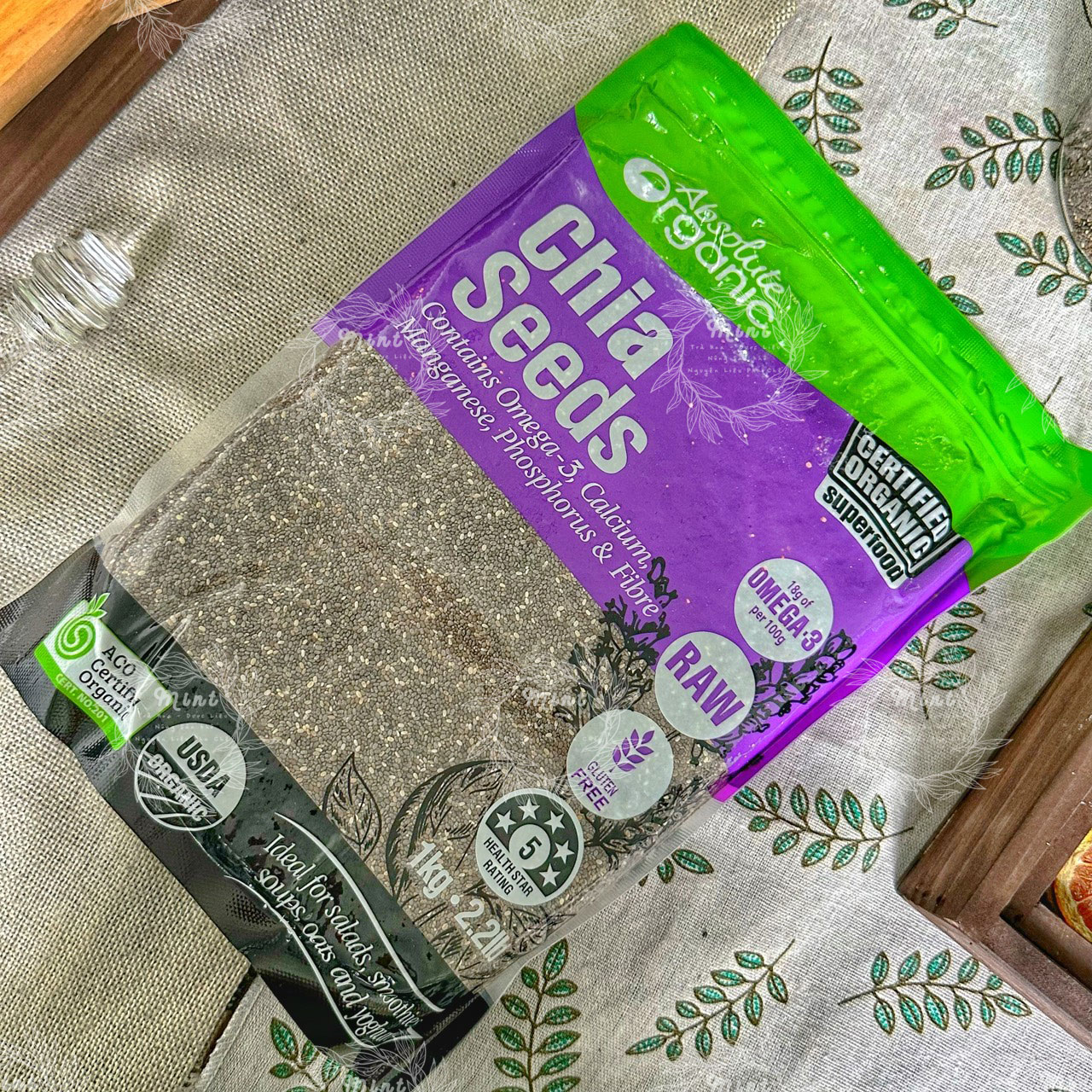Hạt Chia Úc Absolute Chuẩn Organic - Túi 1kg