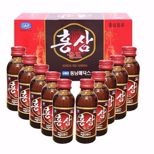 Hộp 10 chai nước hồng sâm dongnam korean red ginseng