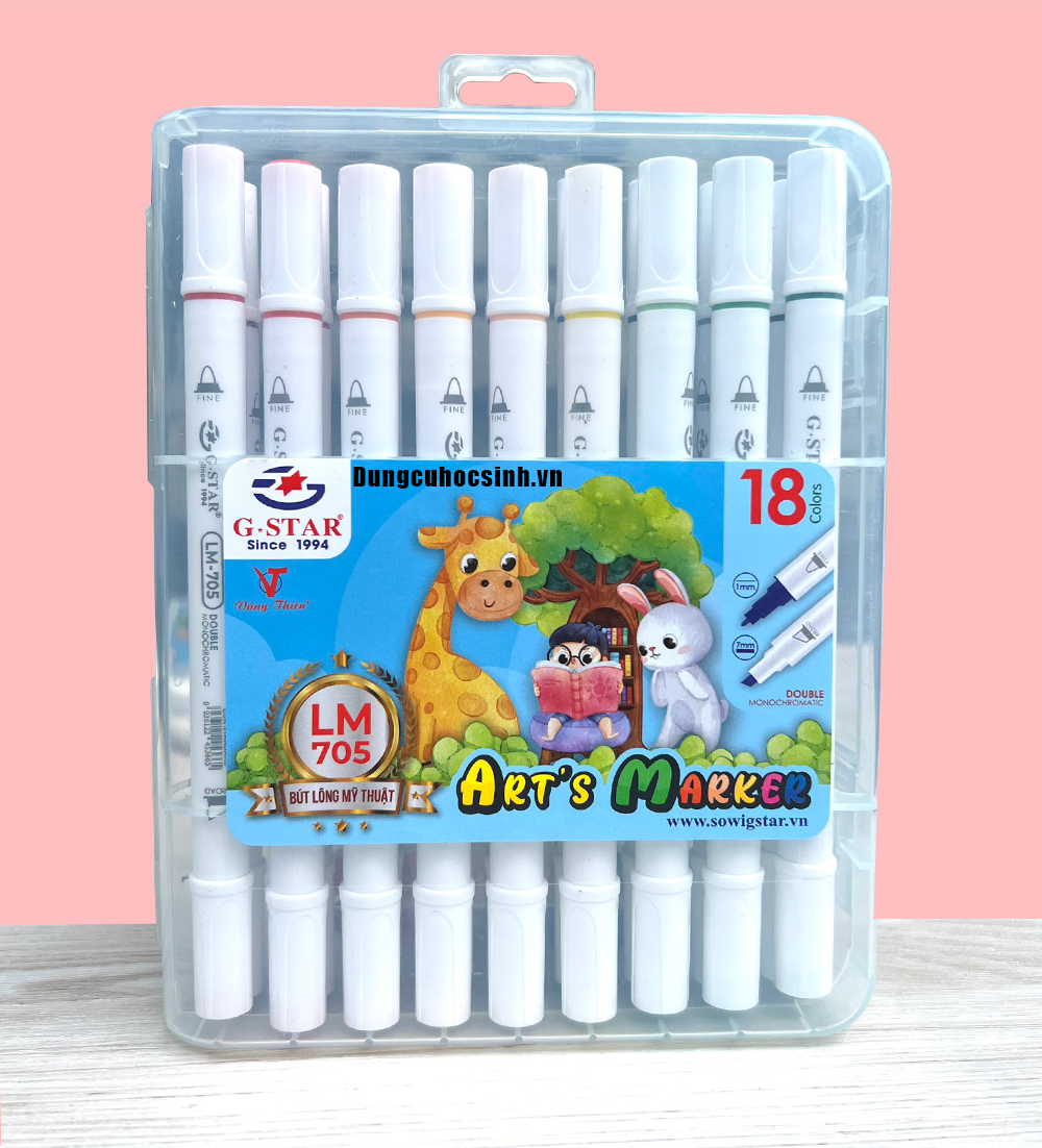 Bút lông màu 18 màu hiệu gstar 705 - 18m
