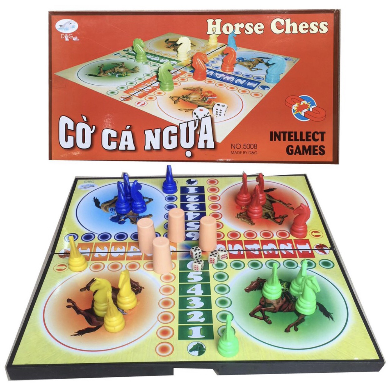Đồ chơi cờ cá ngựa nam châm loại lớn 42x42cm