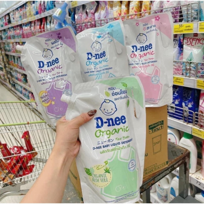 (Túi 1,4 Lít) Nước giặt Dnee Thái Lan bịch 1400ml cho bé