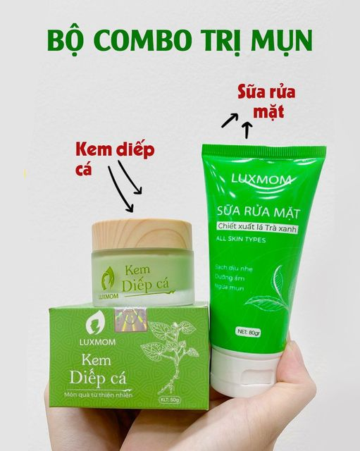 Combo nhân đôi hiệu quả, sạch mun, trắng da, mờ thâm nám, cho mẹ bầu và sau sinh Luxmom