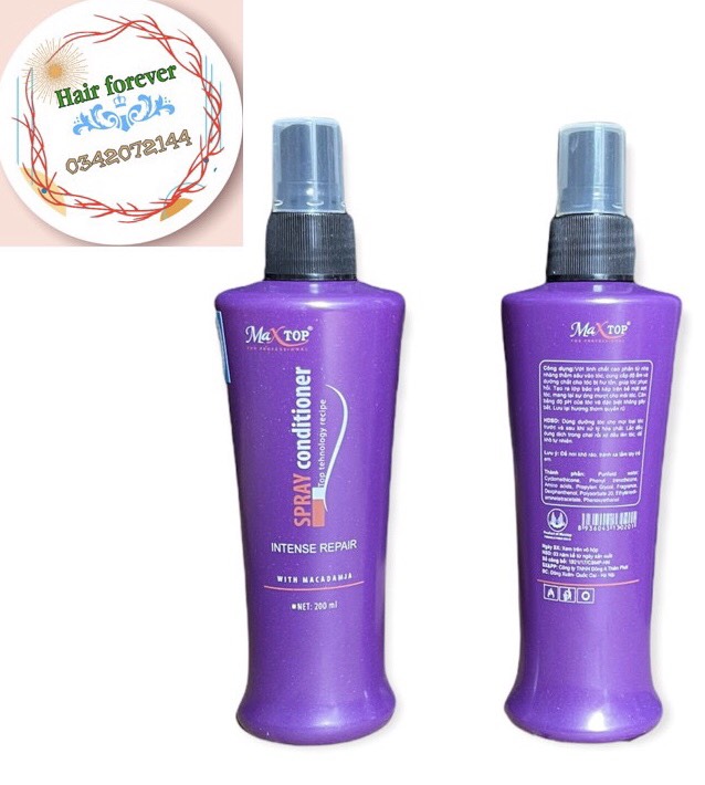 Xịt dưỡng tím Maxtop olasee, kích thích mọc tóc, ngăn ngừa rụng tóc, hương nước hoa rất thơm_Hair forever love