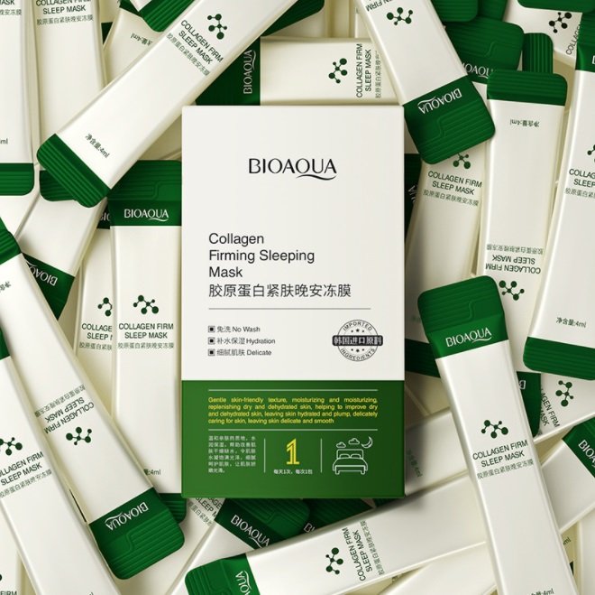 [Sẵn Hàng] Combo 10 Mặt Nạ Ngủ Collagen Bioaqua Firming Sleeping Mask - Siêu Rẻ