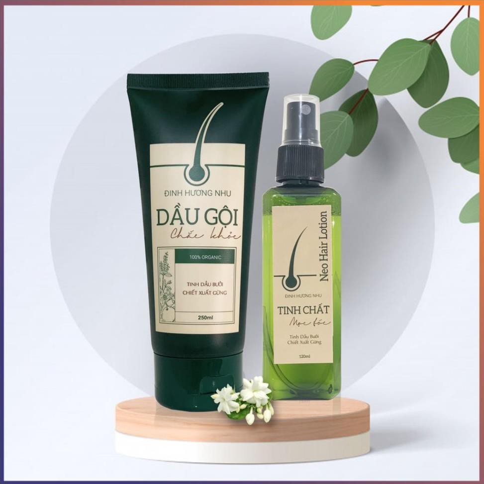 Combo mọc tóc đinh hương nhu - xịt tóc - dầu gội