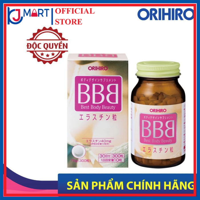Viên uống nở ngực BBB Best Beauty Body Orihiro Nhật Bản giúp tăng kích thước và săn chắc ngực,  300 viên-hộp