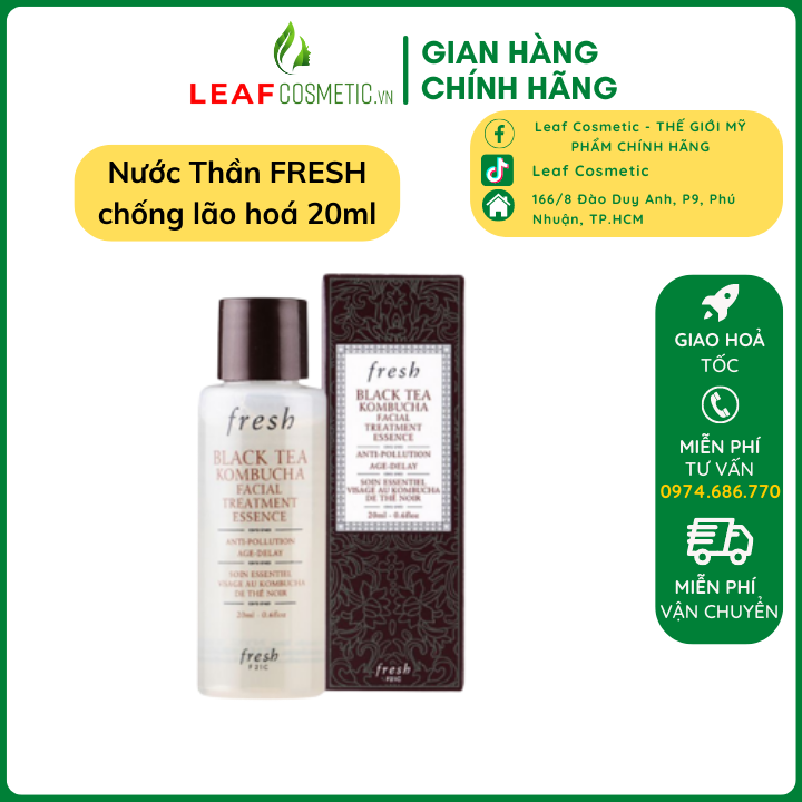 Nước thần Fresh Black Tea Kombucha Facial Treatment Essence