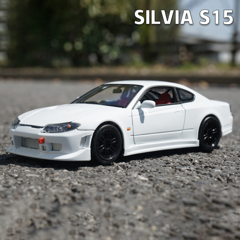 WELLY 1 24 NISSAN SILVIA S15 siêu xe hợp kim Mô hình xe diecasts & đồ chơi