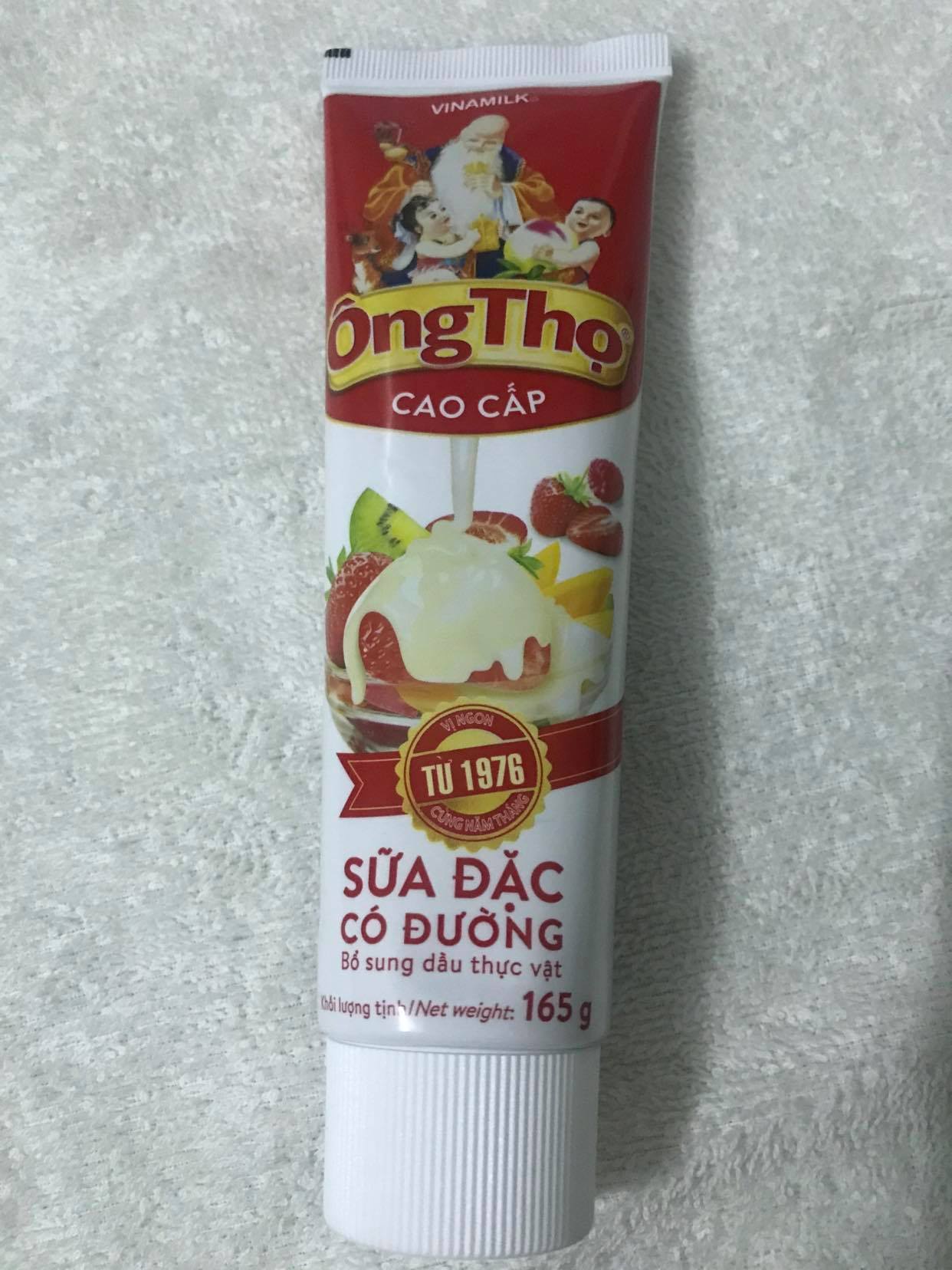 Combo 2 Tuýp Sữa Đặc Có Đường Ông Thọ Vinamilk (2 tuýp x 165g)